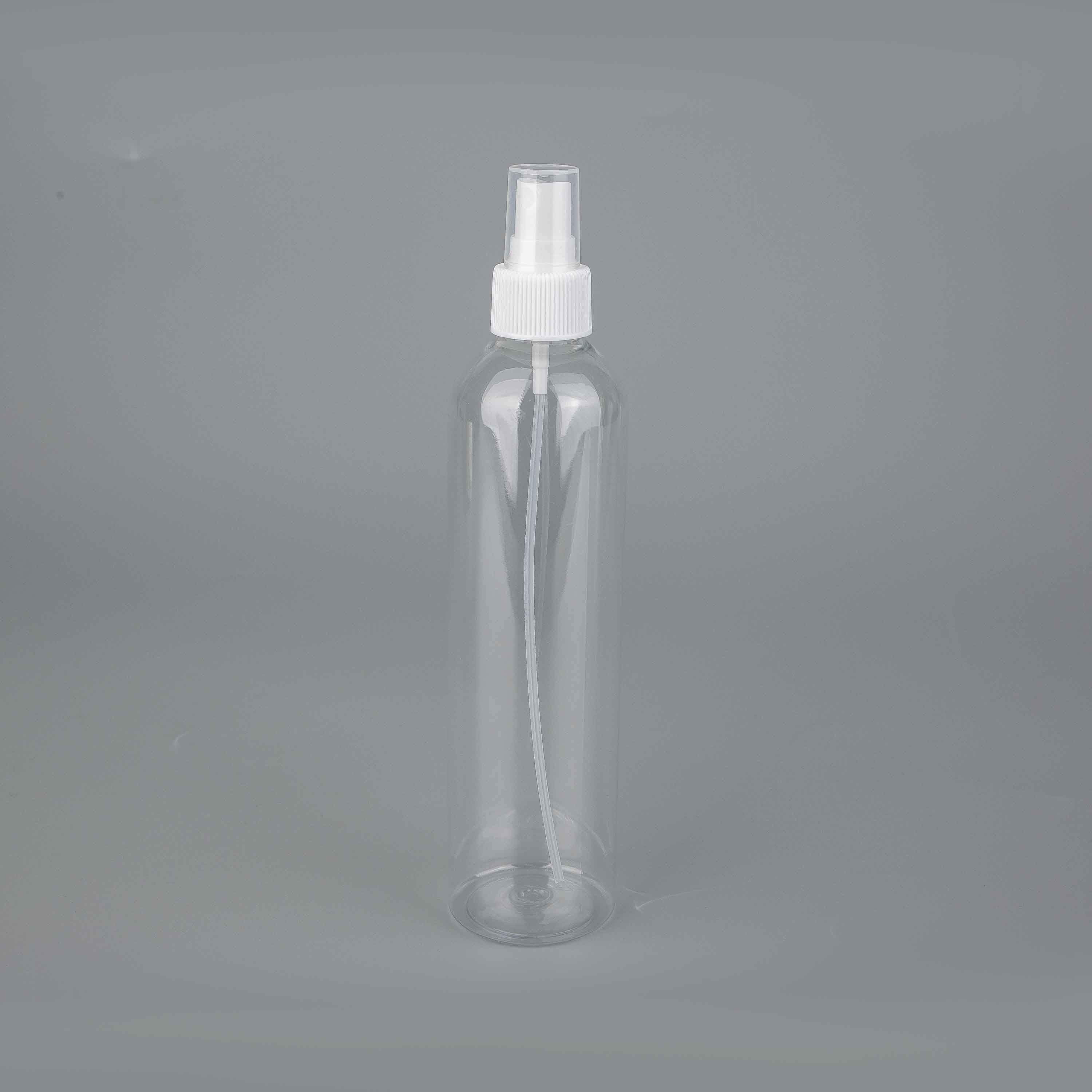 30/60/120/180ml 透明圆形塑料 PET/PCR 化妆品包装喷雾瓶