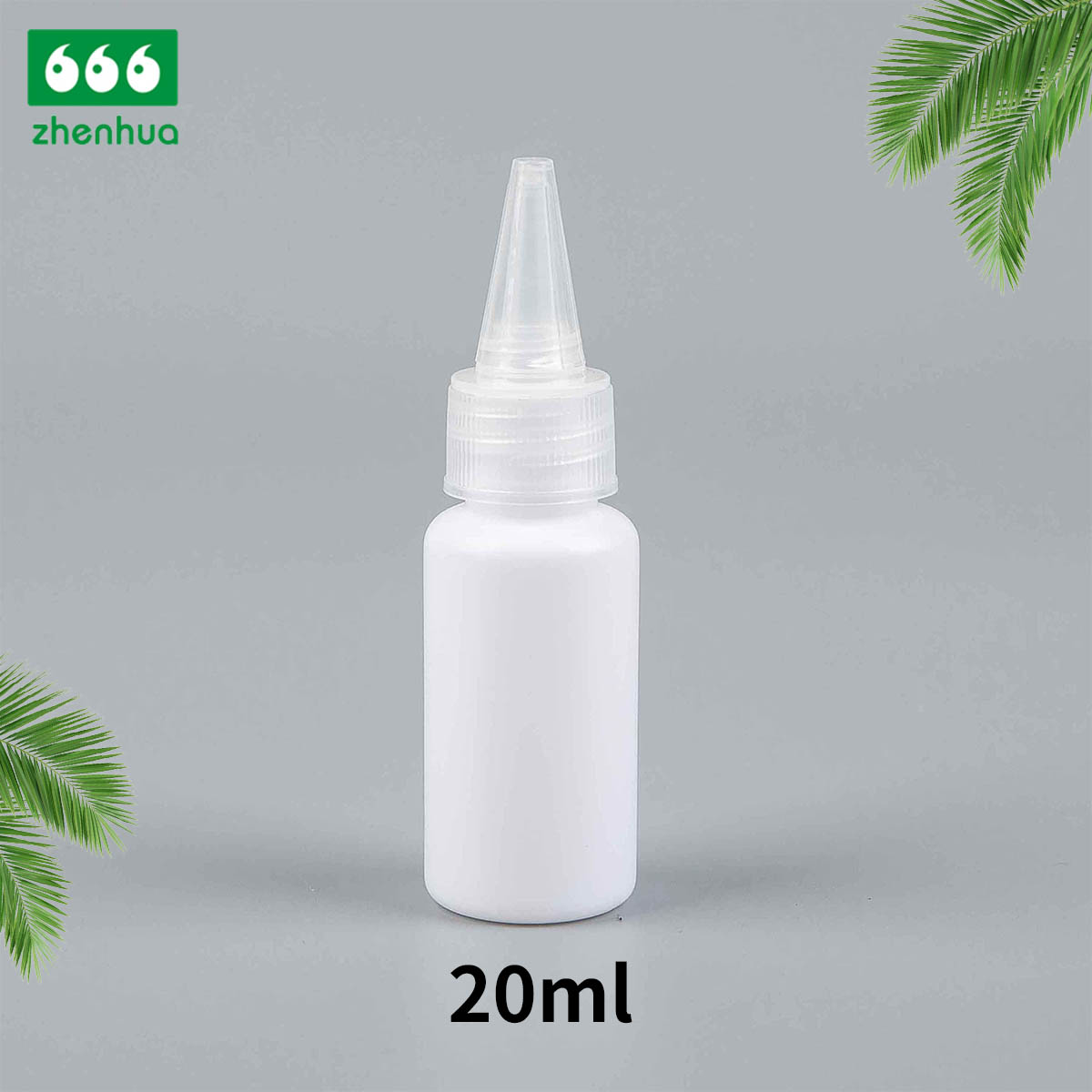 15/20/30/40ml 白色圆形 HDPE 医用喷雾瓶空便携式液体喷雾瓶