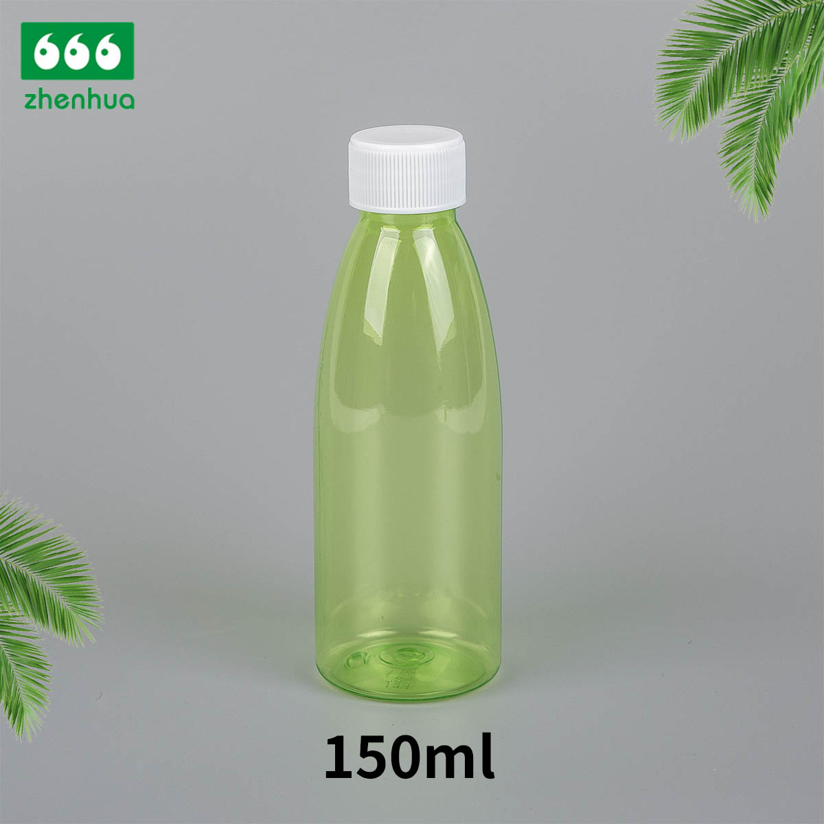 150ml/200ml/350ml 圆形白色/透明 PET 药用漱口水瓶果汁饮料瓶带防盗盖