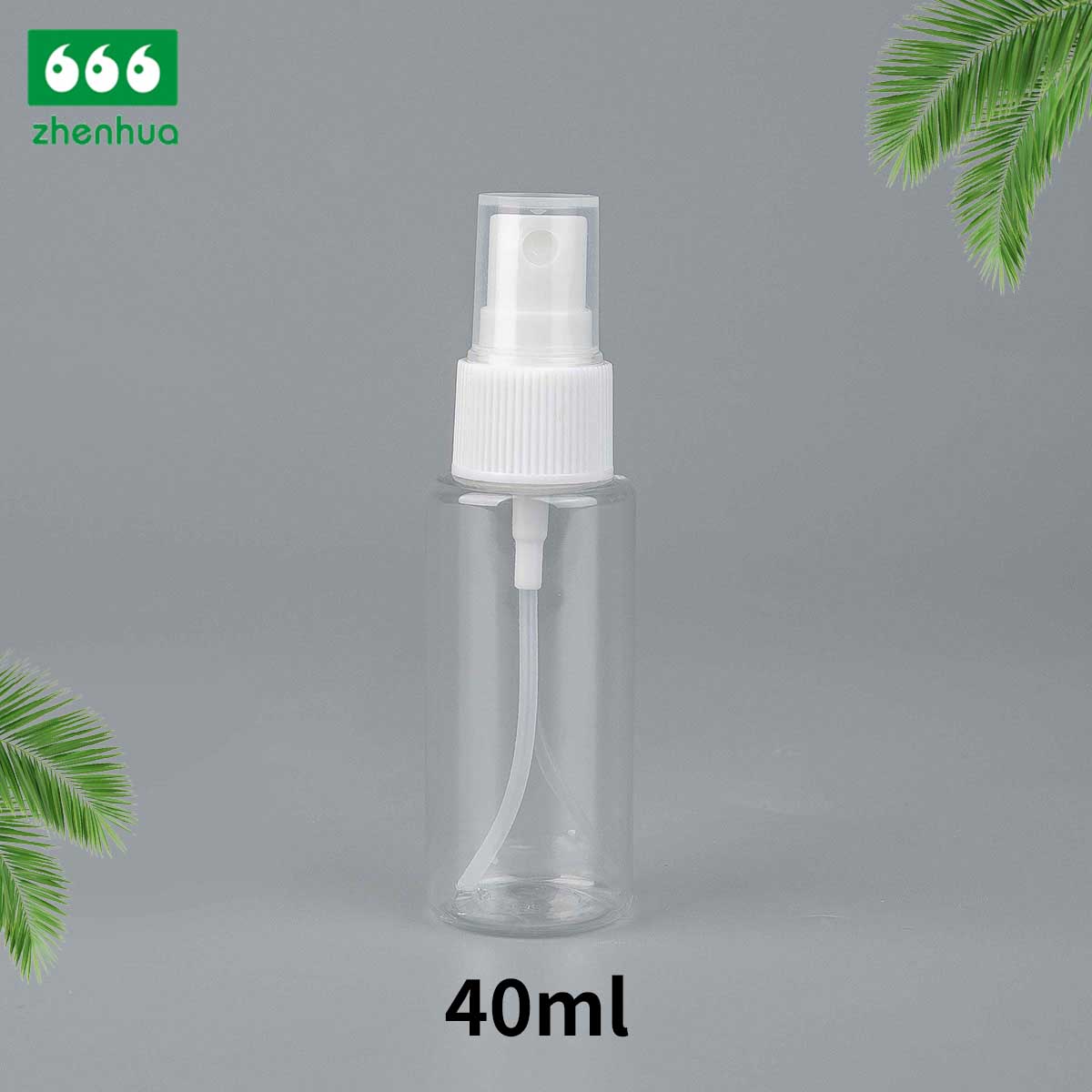 15ml/30ml/40ml/60ml/100ml 透明圆筒塑料 PCR PET 喷雾瓶/可填充旅行瓶