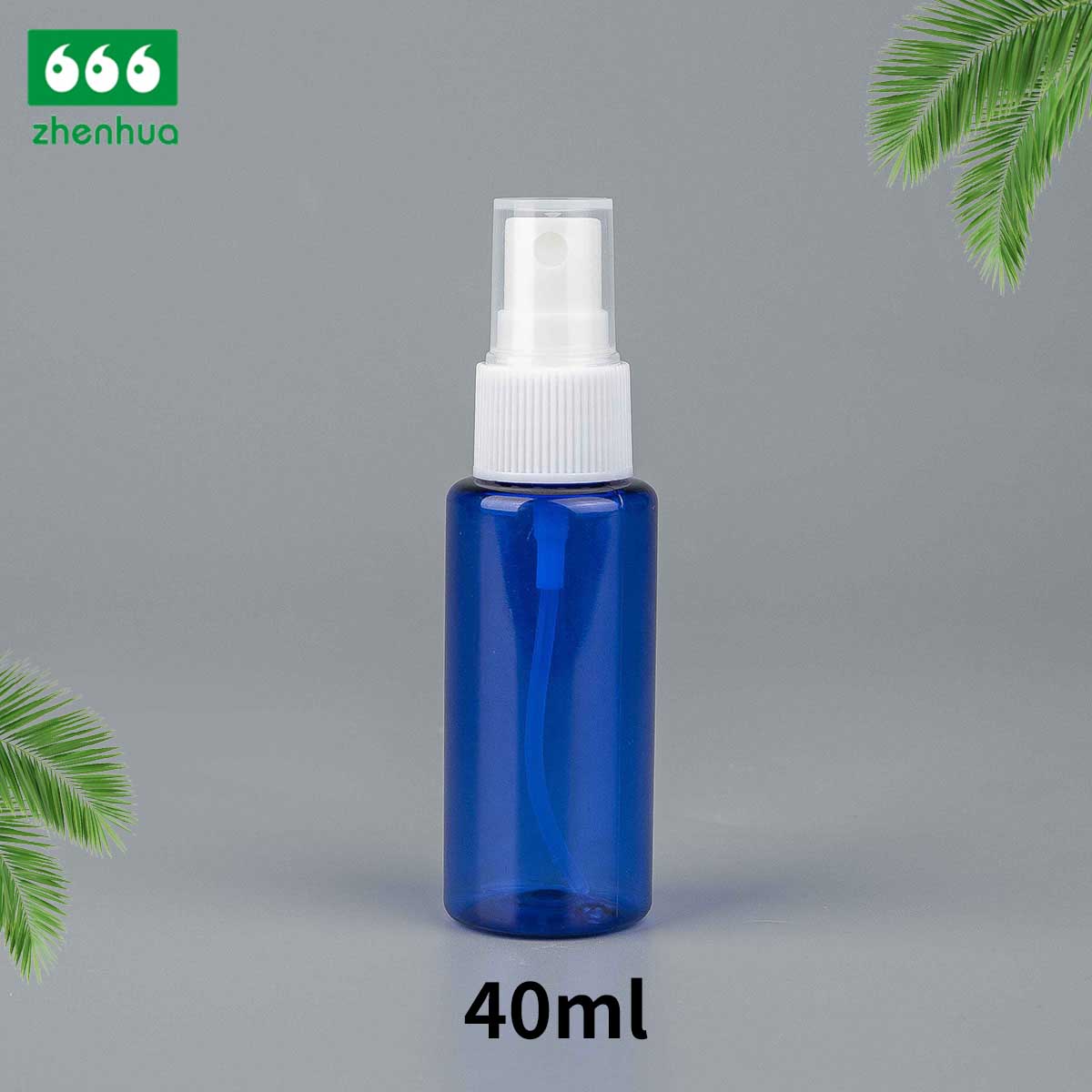 15ml/30ml/40ml/60ml/100ml 透明圆筒塑料 PCR PET 喷雾瓶/可填充旅行瓶