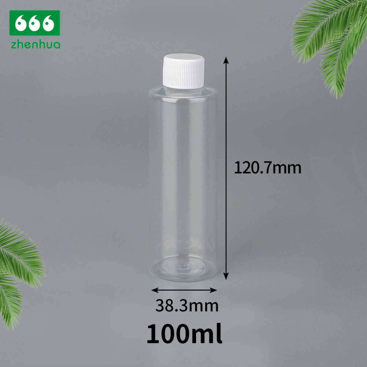 15ml/30ml/40ml/60ml/100ml 透明圆筒塑料 PCR PET 喷雾瓶/可填充旅行瓶