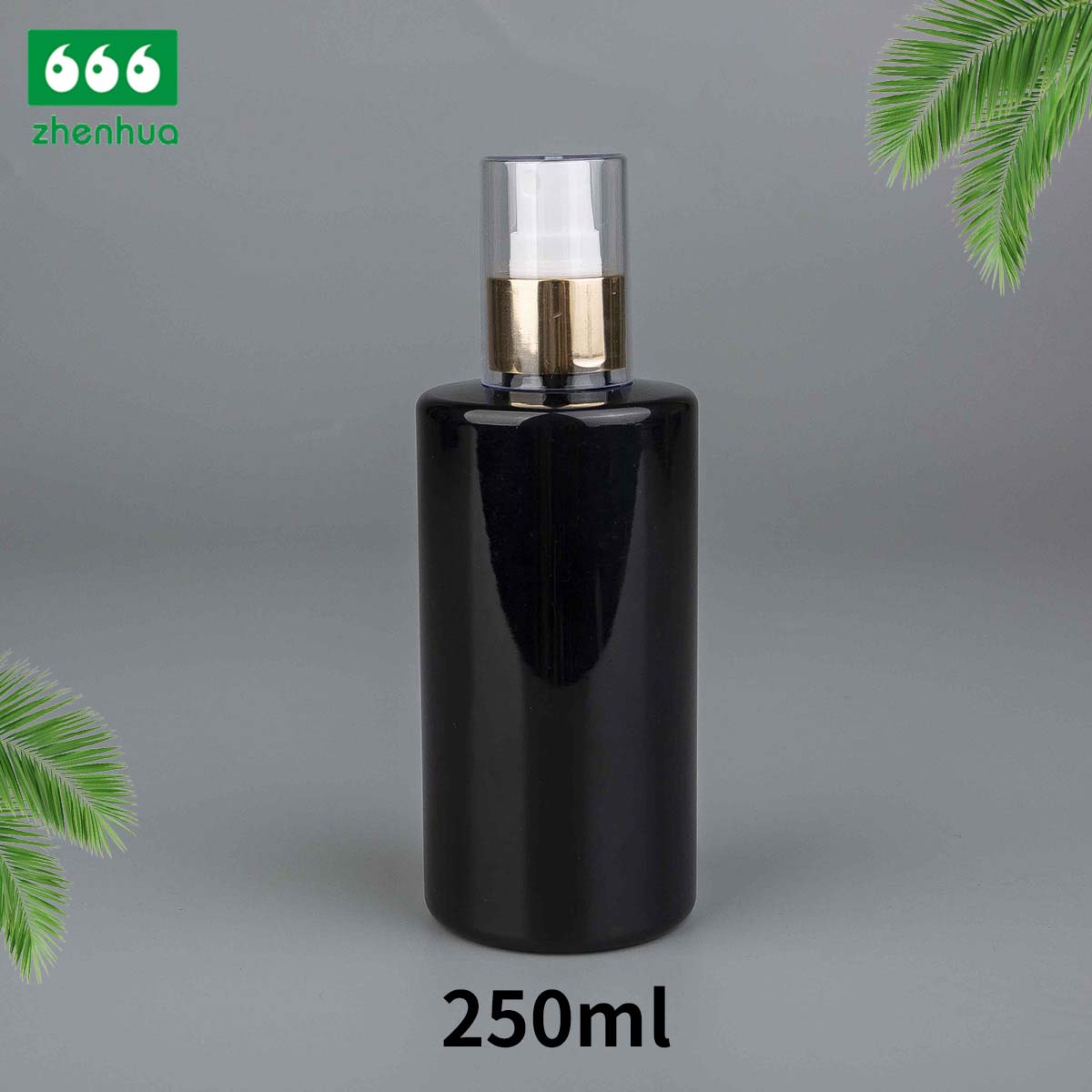 75ml/200ml/250ml圆筒塑料PET化妆品瓶爽肤水瓶香水喷雾瓶